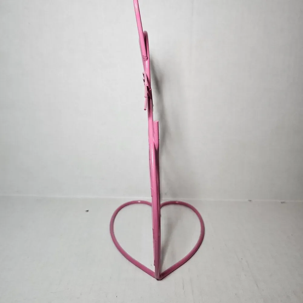 Metal Cat Shaped Dark Pink Earring Hanger Holder Earring Display Rack 24 pairs